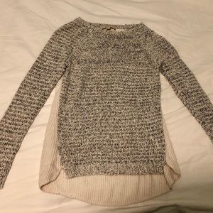Loft Marble Two-Tone Knit Sweater